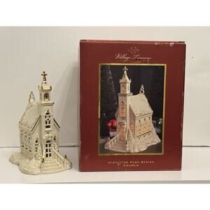 Lenox 2005 Mistletoe Park Series Church with Light & Box